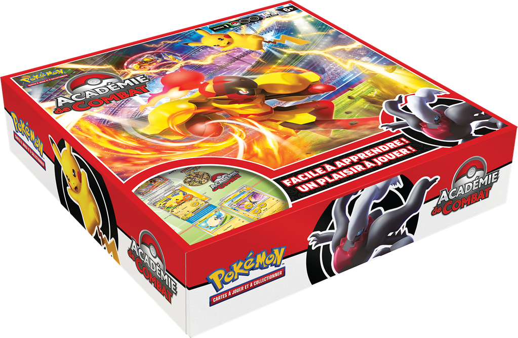 Coffret Pokémon Académie de Combat V3 – Jeu d’apprentissage avec 3 decks complets et accessoires
