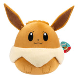 Peluche Évoli Squishmallows Pokémon 35 cm marron et crème, douce et moelleuse