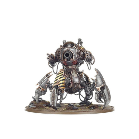 Warhammer 40,000 Chaos Space Marines Profanateur contenant 1 figurine Citadel de machine-démon arachnéenne avec griffes, lames et armement lourd.