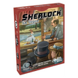Boîte rouge du jeu Q System Sherlock La Copie de Geek Attitude Games, illustrant une vente aux enchères de tableaux avec un commissaire-priseur et plusieurs visiteurs.