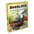 Boîte jaune du jeu Q System Sherlock Le Crime du Sind Mail de Geek Attitude Games, illustrant une locomotive à vapeur tirant des wagons rouges dans un paysage verdoyant.