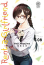 manga Rent-a-Girlfriend tome 8 de Reiji Miyajima, montrant Chizuru Mizuhara avec des lunettes, en tenue décontractée et portant des livres.