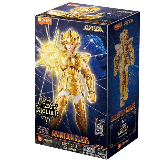 Figurine Blokees Saint Seiya Champion Class Leo Aiolia en armure d or Gold Cloth