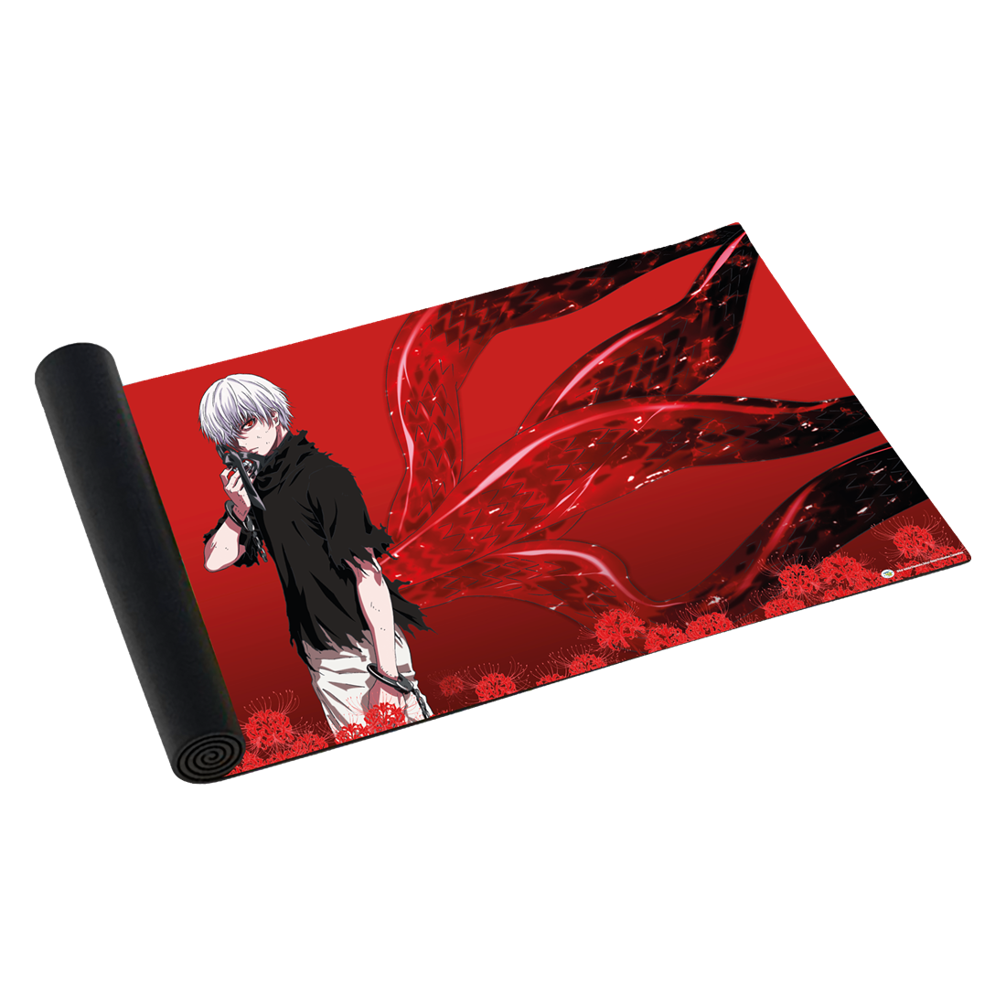 Tapis de jeu Tokyo Ghoul Kaneki rouge playmat TCG
