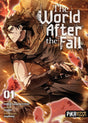 tome 1 de The World After the Fall, mettant en scène un héros en manteau brun armé d’un sabre, dans un univers apocalyptique aux teintes brûlées.