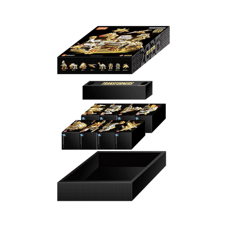 Coffret Transformers Blokees Dinobots édition 2026 dorée