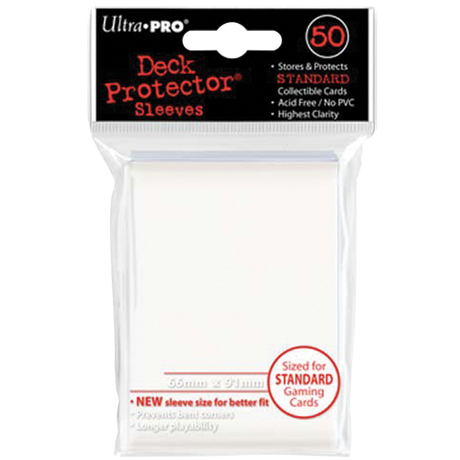 Protèges-cartes Ultra PRO Deck Protector Blanc standard 50 sleeves