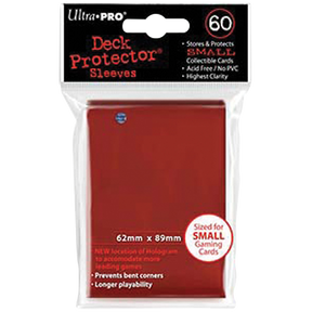 Protèges-cartes Ultra PRO Rouge 60 sleeves format japonais small