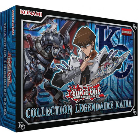 Coffret Yu-Gi-Oh Collection Légendaire Kaiba avec 3 méga-boosters et cartes exclusives de Seto Kaiba.