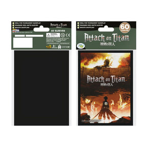 Protèges-cartes Attack on Titan – The Wall avec illustration du Titan Colossal (60 sleeves officielles)