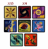 Boîte du jeu Loups-Garous de Thiercelieux avec illustration sombre d’un loup-garou noir sur fond rouge.