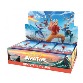Display Magic The Gathering Avatar Le Dernier Maître de l’Air en français avec 30 boosters de jeu.