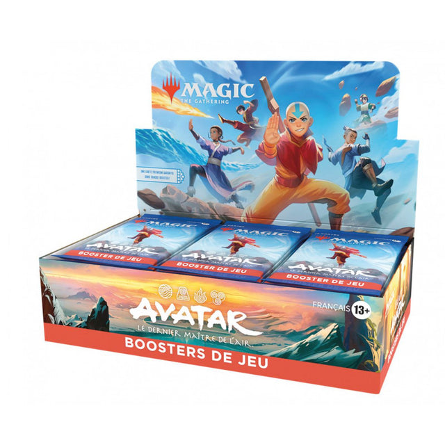 Display Magic The Gathering Avatar Le Dernier Maître de l’Air en français avec 30 boosters de jeu.