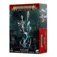 Boîte Warhammer Age of Sigmar Nagash Seigneur Suprême des Morts-Vivants avec grande figurine squelettique dans un décor sombre.