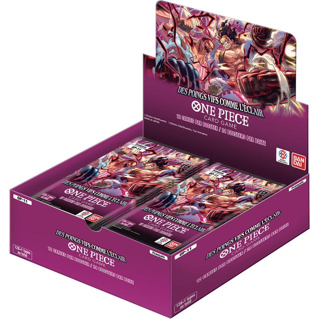Boîte de 24 boosters One Piece Card Game OP-11 Des Poings Vifs Comme l’Éclair – Édition FR