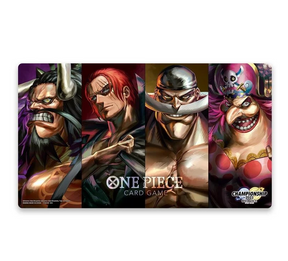Tapis de jeu officiel One Piece Card Game Special Goods Set "Four Emperors" avec Kaido, Shanks, Barbe Blanche et Big Mom (Championship 2023)