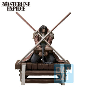 Figurine One Piece Ichibansho Masterlise EXPIECE Gol D. Roger Roi des Pirates sur l’échafaud, Bandai officielle.
