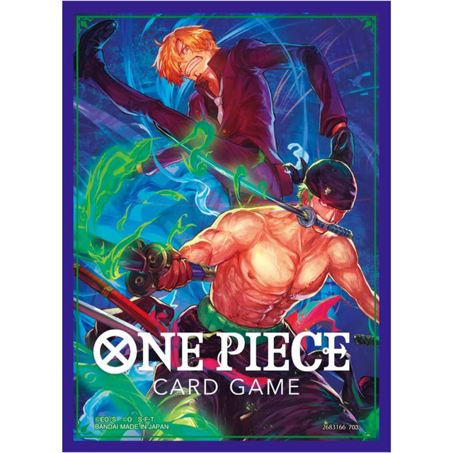 Protège-cartes officiels One Piece Card Game Zoro Sanji – sleeves Bandai
