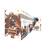 Coffret anniversaire collector Radiant – 10 tomes, illustrations, figurines cartonnées et goodies exclusifs