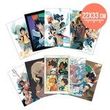 Coffret anniversaire collector Radiant – 10 tomes, illustrations, figurines cartonnées et goodies exclusifs