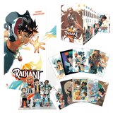 Coffret anniversaire collector Radiant – 10 tomes, illustrations, figurines cartonnées et goodies exclusifs