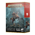 Boîte Warhammer Age of Sigmar Soulblight Gravelords Seigneur Vampire sur Coursier Cauchemar avec cavalier vampire sur monture sombre.