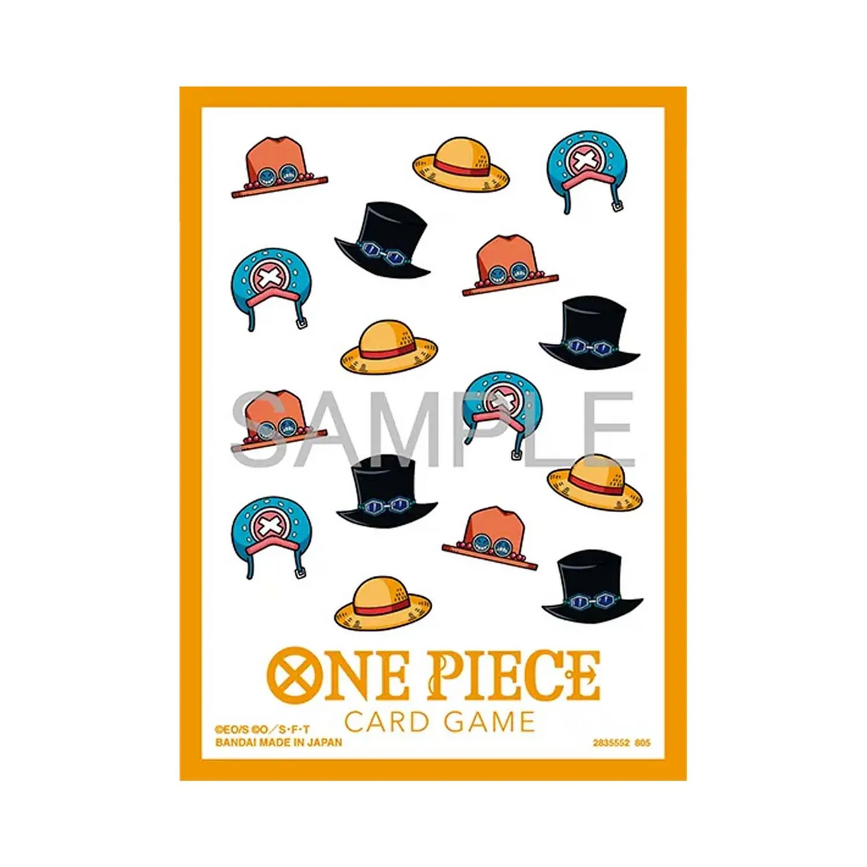 Sleeves One Piece Card Game motifs chapeaux protège cartes