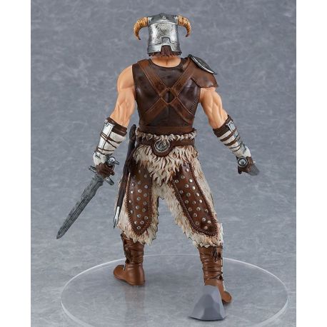 Figurine Pop Up Parade de Dovahkiin de Skyrim, en armure nordique avec épée et dague.