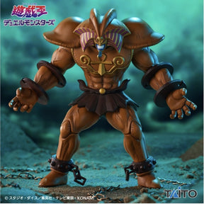 Figurine Yu-Gi-Oh! Cable Holder Exodia par Taito, représentant Exodia l’Interdit avec chaînes brisées, bracelets noirs et design égyptien.