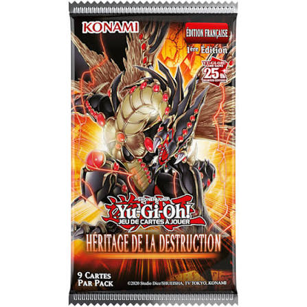 Booster Yu-Gi-Oh! Héritage de la Destruction